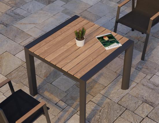 Vydel Table - Outdoor - 90cm x 90cm - Charcoal 
