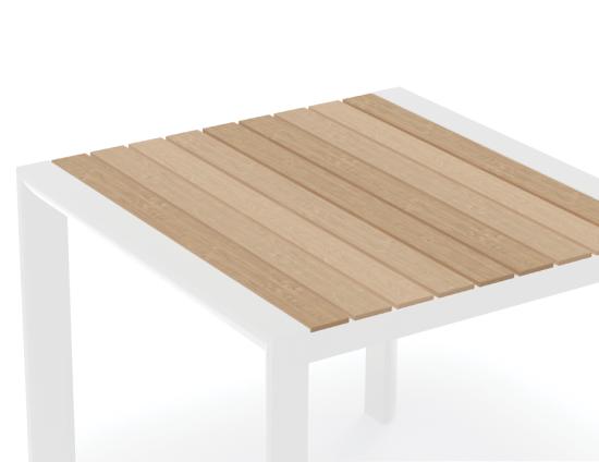 Vydel Table - Outdoor - 90cm x 90cm - White 