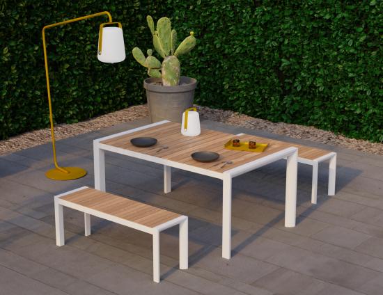 Vydel Table - Outdoor - 160cm x 100cm - White 