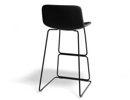 Umbria Stool 69cm Stormgreyseat Blackframe Back
