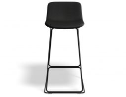 Umbria Stool 77cm Stormgreyseat Blackframe Front