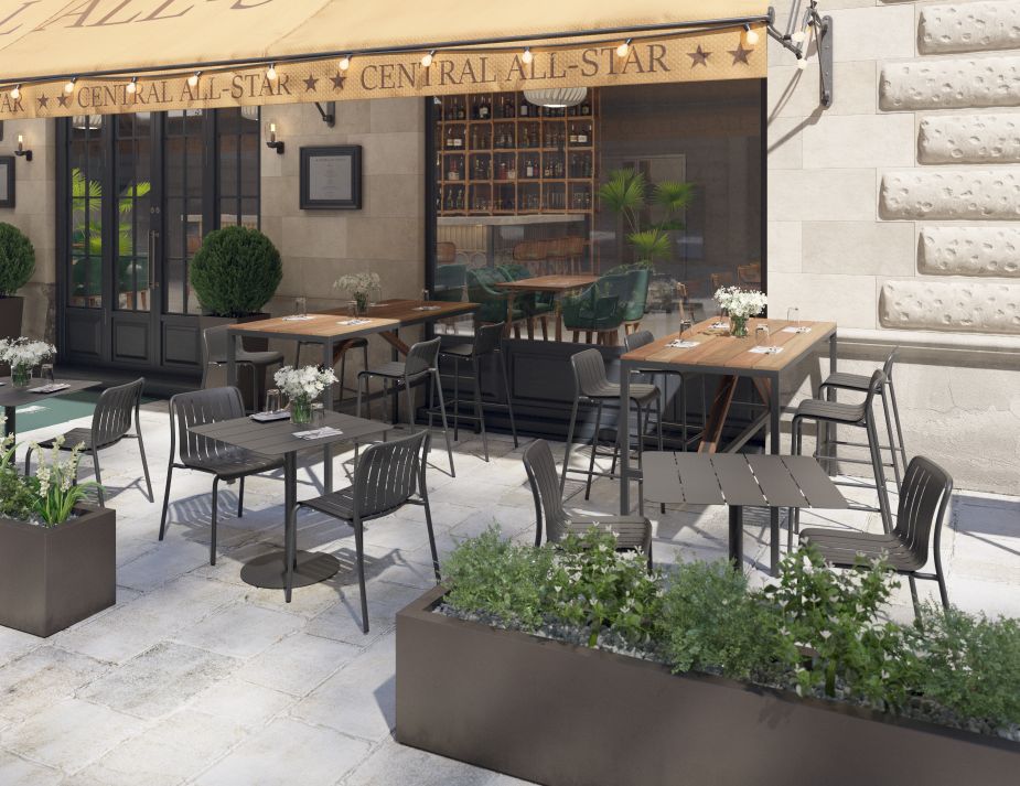 L 2 Cape High Bar Table Charcoal 1