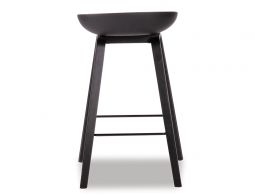 KOBE Stool Black Ash Shell Seat
