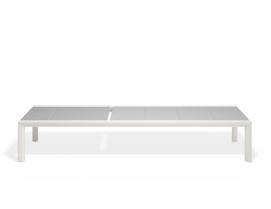 Alvor Sun Lounge - White - Light Grey Mesh