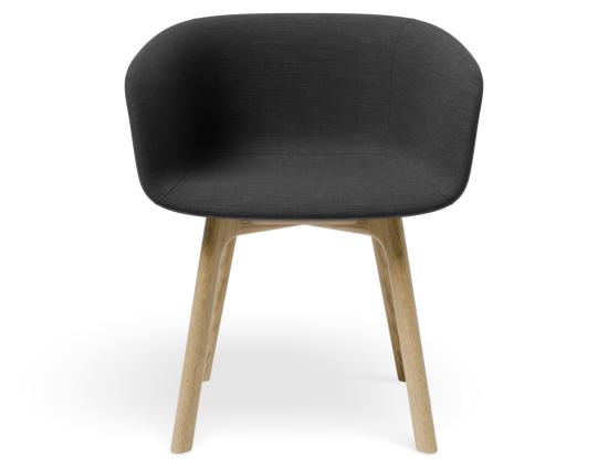 Lonsdale Armchair - Natural - Black Linen Fabric