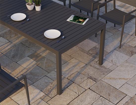 Halki Table - Outdoor - 220cm x 100cm - Charcoal