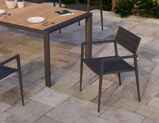 Halki Chair - Outdoor - Charcoal 