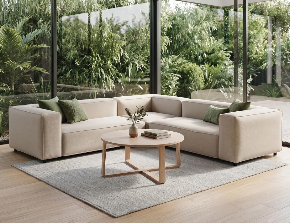 Layer Coffee Table Modern Home And Fabric Sofa