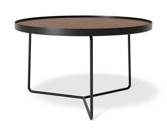 Alora Coffee Table -Black - Walnut - Medium
