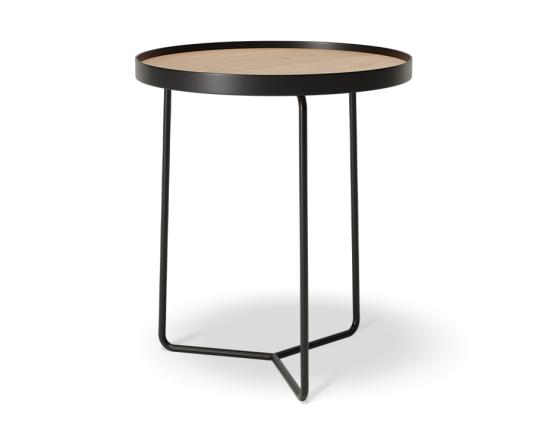 Alora Side Table Black - Oak 