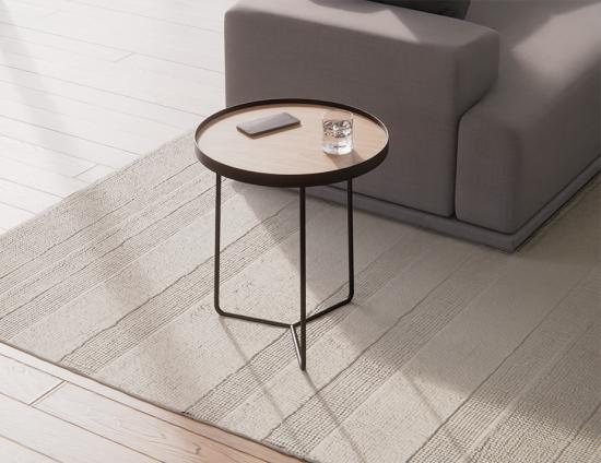 Alora Side Table Black - Oak 