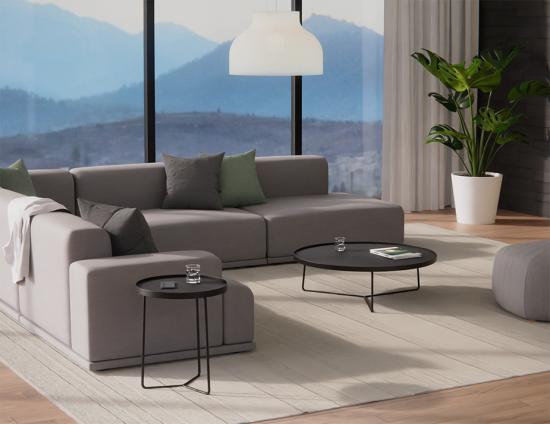 Alora Side Table - Black - Black 