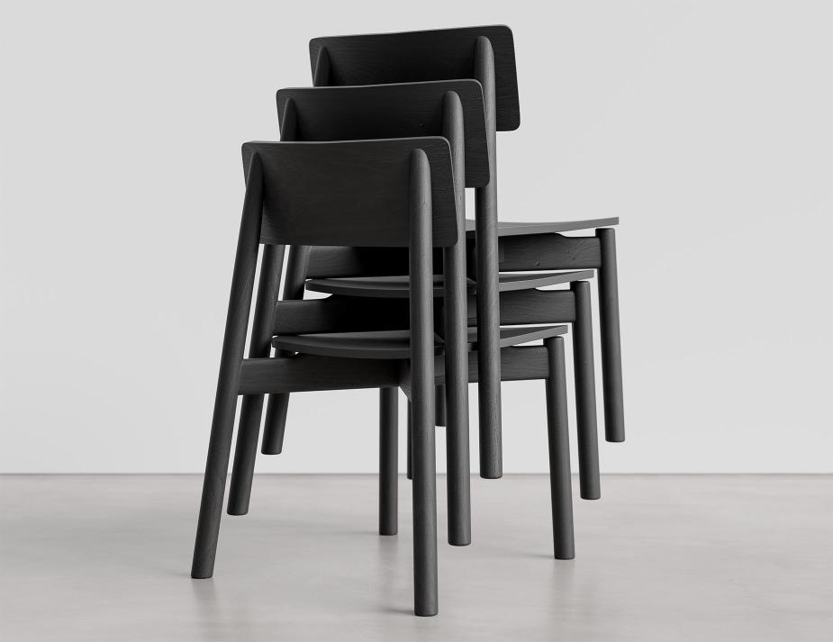 Andi Chair Stack Black Product 01