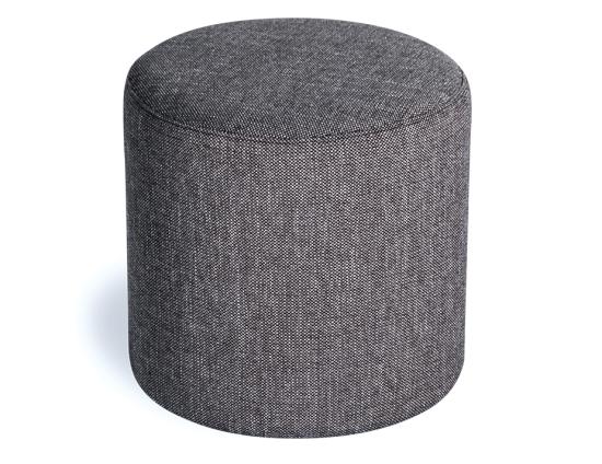 Tito Ottoman - Charcoal Fabric