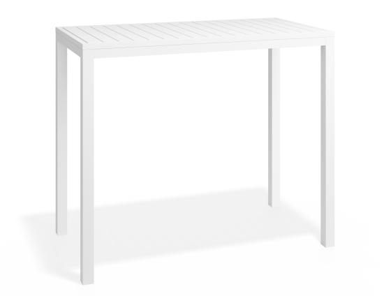 Halki Table - Outdoor - High Bar - 125cm x 65cm - White
