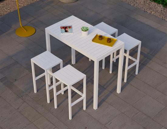 Halki Stool - Outdoor - White 
