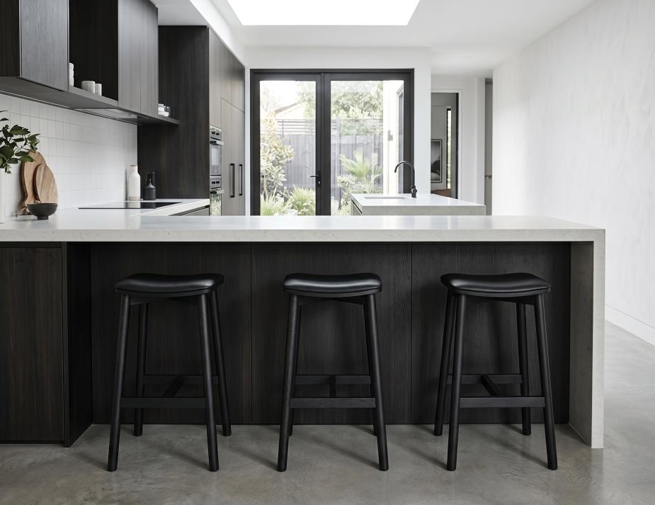 Black Kitchen With Modern Home