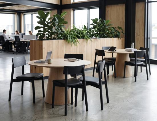 Andi Dining Chair - Black - Upholstered