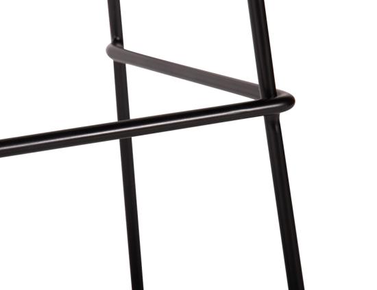 Hugo Low Stool - Black - Black Seat