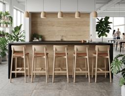 Andi Padded Stool Workplace Modern