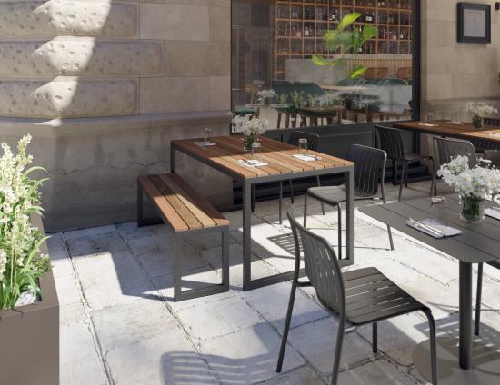 Lilico Box End Outdoor Bench Seat - Spotted Gum