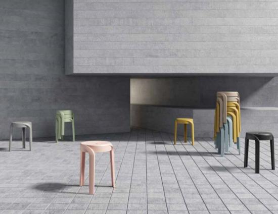 Swirl Stool - Black