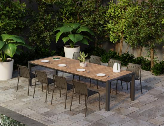 Vydel Table - Outdoor - 300cm x 110cm - Charchoal