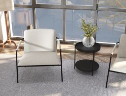 L 1 Layer Sidetable Black