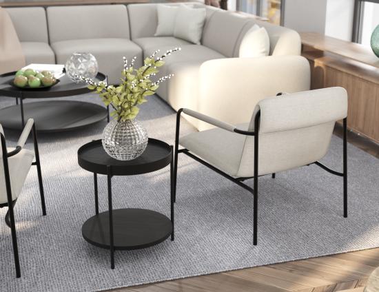 Layer Side Table - Black 