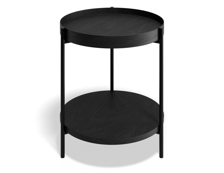 P 2 Layer Sidetable Black