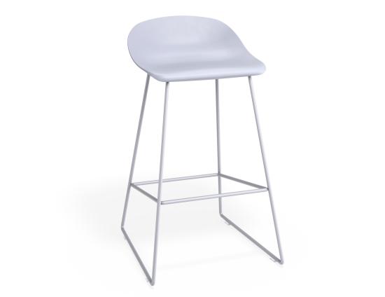 Pop Stool - Powder Blue Frame and Shell Seat 