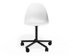 P 4 Pebble Chair Whiteseat Swivelcastors