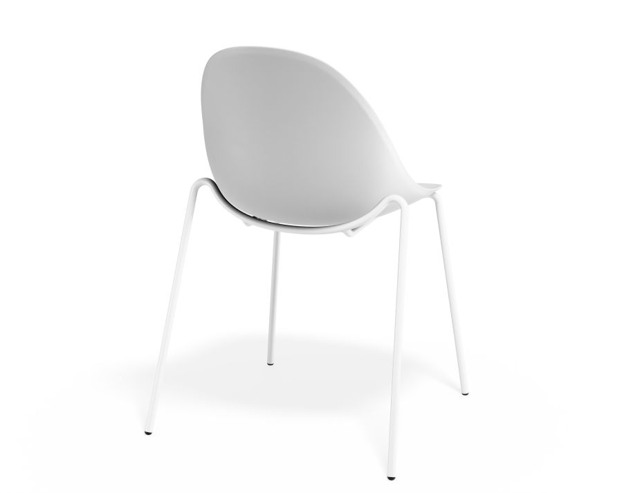 P 2 Pebble Chair Whiteseat 4postwhite