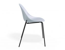 P 3 Pebble Chair Palebluev3seat 4postblack