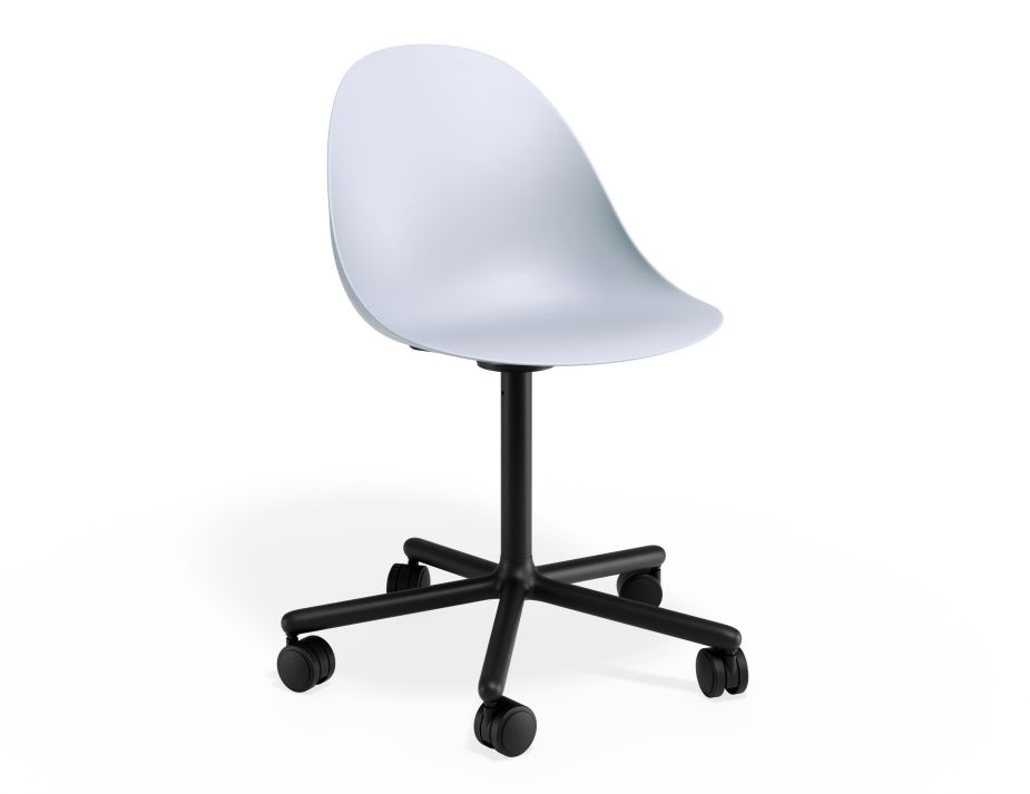 P 1 Pebble Chair Palebluev3seat Swivelcastors