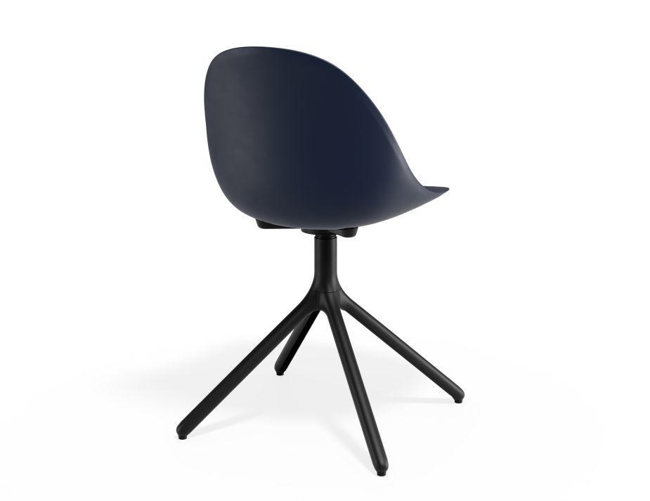 P 2 Pebble Chair Navyseat Swivelbase