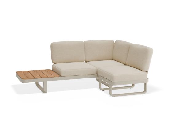 Delmar Config D - Outdoor - Latte - Husk Cushions