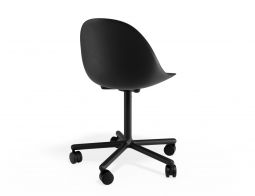 P 2 Pebble Chair Blackseat Swivelcastors