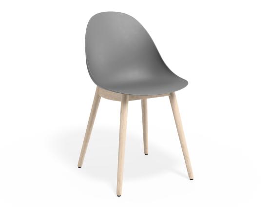 Pebble Chair Grey with Shell Seat