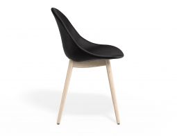P 3 Pebble Chair Blackpuseat Beechbase