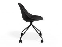 P 3 Pebble Chair Blackpuseat Pyramidcastors