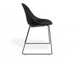 P 3 Pebble Chair Blackpuseat Sledblack