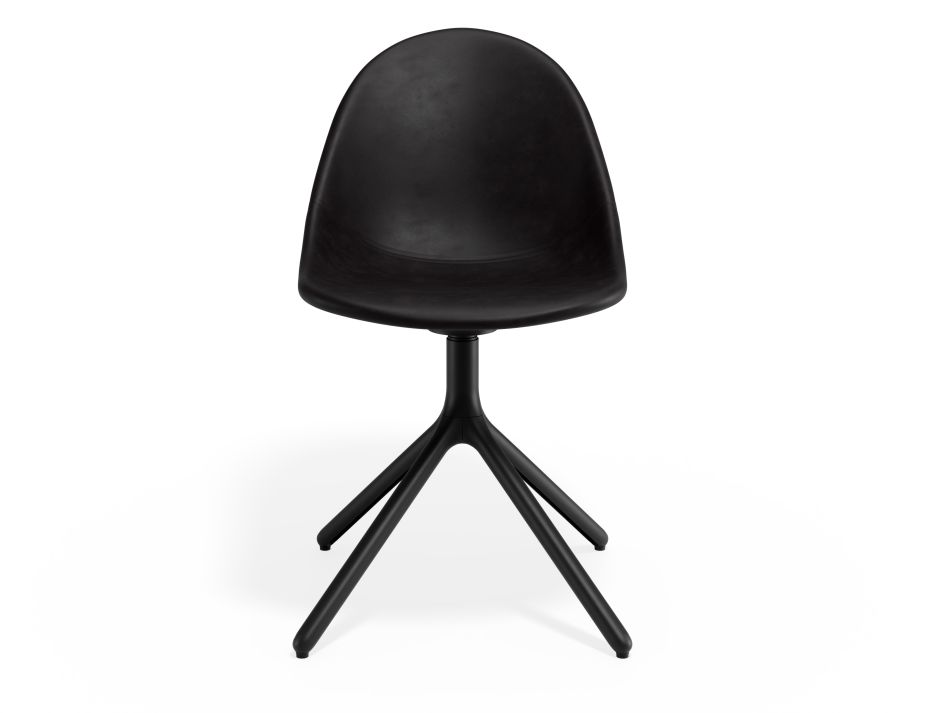 P 4 Pebble Chair Blackpuseat Swivelbase