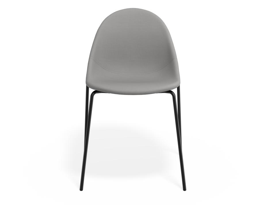 P 4 Pebble Chair Cloudgreyfabricseat 4postblack
