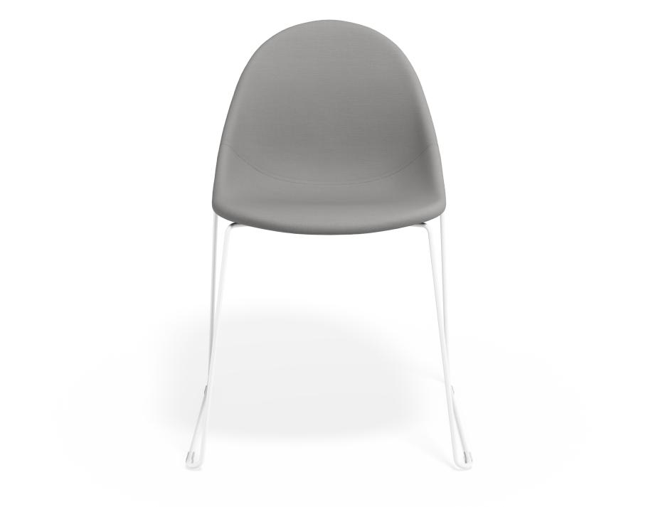 P 4 Pebble Chair Cloudgreyfabricseat Sledwhite