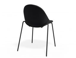 P 2 Pebble Chair Anthracitefabricseat 4postblack