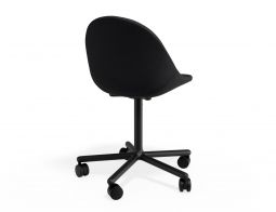 P 2 Pebble Chair Anthracitefabricseat Swivelcastors