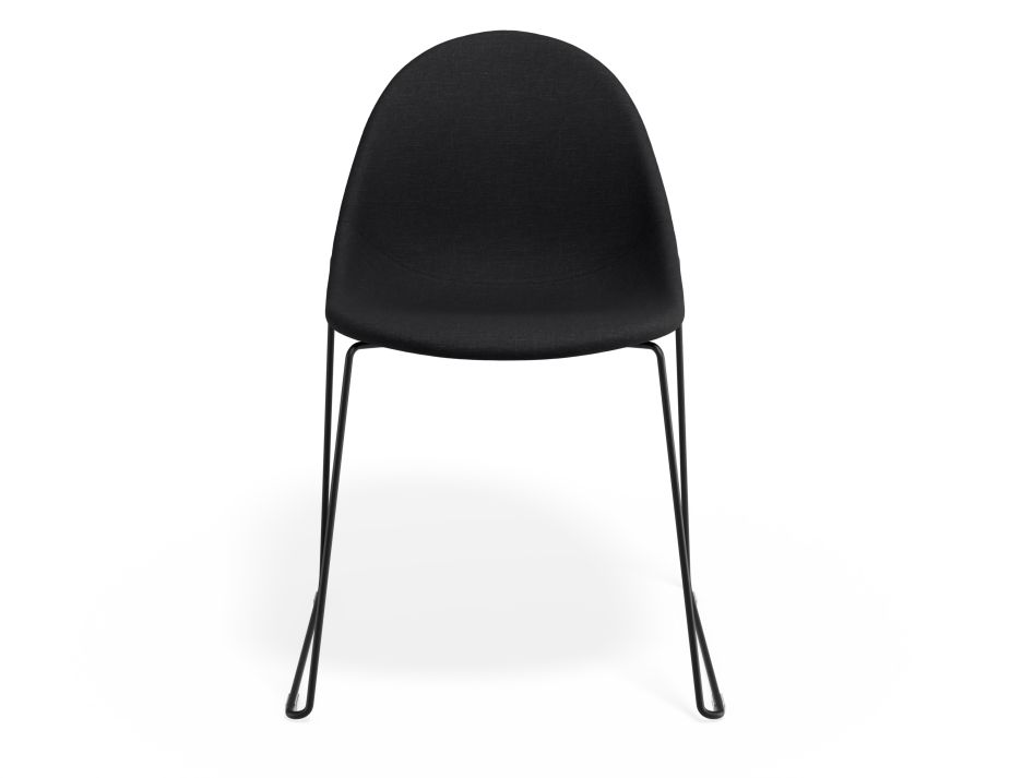 P 4 Pebble Chair Anthracitefabricseat Sledblack