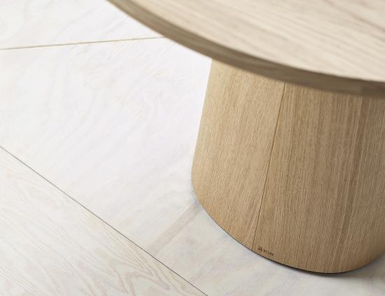 P.O.V. Table 464 Oval - European Oak - By TON