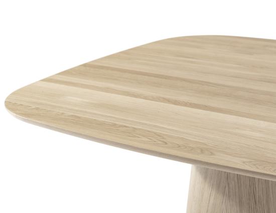P.O.V. Table 464 Rectangle (Heavily Rounded Corners) - European Oak - By TON